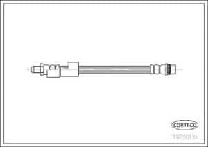 Corteco Bremsschlauch ERSTAUSRÜSTERQUALITÄT [Hersteller-Nr. 19020131] für Renault