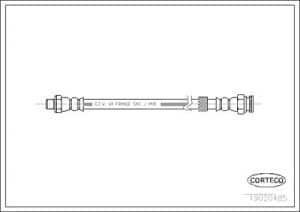 Corteco Bremsschlauch ERSTAUSRÜSTERQUALITÄT [Hersteller-Nr. 19020485] für Renault
