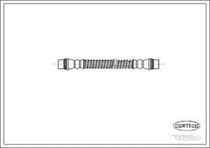 Corteco Bremsschlauch ERSTAUSRÜSTERQUALITÄT [Hersteller-Nr. 19025820] für Peugeot