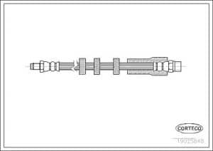 Corteco Bremsschlauch ERSTAUSRÜSTERQUALITÄT [Hersteller-Nr. 19025848] für Volvo