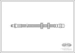 Corteco Bremsschlauch ERSTAUSRÜSTERQUALITÄT [Hersteller-Nr. 19025850] für Volvo