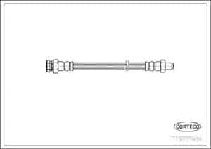 Corteco Bremsschlauch ERSTAUSRÜSTERQUALITÄT [Hersteller-Nr. 19025986] für Mitsubishi