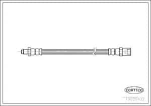 Corteco Bremsschlauch ERSTAUSRÜSTERQUALITÄT [Hersteller-Nr. 19026432] für Iveco