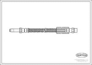 Corteco Bremsschlauch ERSTAUSRÜSTERQUALITÄT [Hersteller-Nr. 19026627] für Volvo