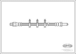 Corteco Bremsschlauch ERSTAUSRÜSTERQUALITÄT [Hersteller-Nr. 19026923]
