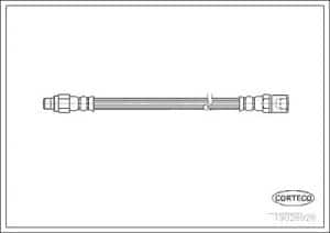Corteco Bremsschlauch ERSTAUSRÜSTERQUALITÄT [Hersteller-Nr. 19026926] für Iveco
