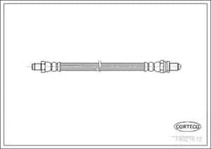 Corteco Bremsschlauch ERSTAUSRÜSTERQUALITÄT [Hersteller-Nr. 19027672] für Austin