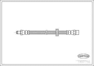 Corteco Bremsschlauch ERSTAUSRÜSTERQUALITÄT [Hersteller-Nr. 19027752] für Volvo