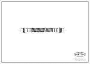 Corteco Bremsschlauch ERSTAUSRÜSTERQUALITÄT [Hersteller-Nr. 19030132] für Citroën