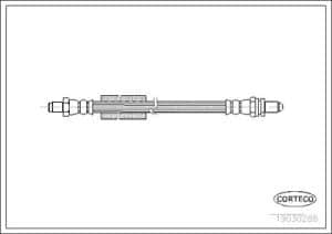 Corteco Bremsschlauch ERSTAUSRÜSTERQUALITÄT [Hersteller-Nr. 19030288] für Ford