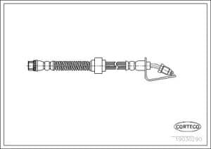 Corteco Bremsschlauch ERSTAUSRÜSTERQUALITÄT [Hersteller-Nr. 19030290] für Opel