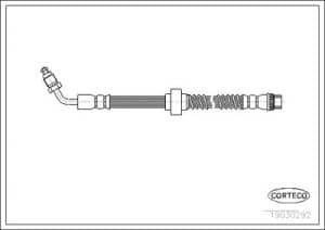 Corteco Bremsschlauch ERSTAUSRÜSTERQUALITÄT [Hersteller-Nr. 19030292] für Renault