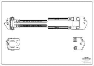 Corteco Bremsschlauch ERSTAUSRÜSTERQUALITÄT [Hersteller-Nr. 19030323] für Ford