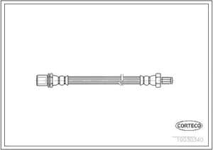 Corteco Bremsschlauch ERSTAUSRÜSTERQUALITÄT [Hersteller-Nr. 19030340] für Daihatsu