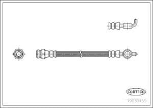 Corteco Bremsschlauch ERSTAUSRÜSTERQUALITÄT [Hersteller-Nr. 19030455]