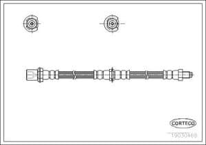 Corteco Bremsschlauch ERSTAUSRÜSTERQUALITÄT [Hersteller-Nr. 19030468] für Daihatsu