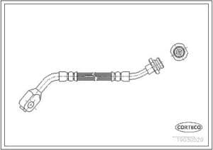 Corteco Bremsschlauch ERSTAUSRÜSTERQUALITÄT [Hersteller-Nr. 19030529] für Ford