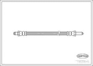 Corteco Bremsschlauch ERSTAUSRÜSTERQUALITÄT [Hersteller-Nr. 19030645] für Ford