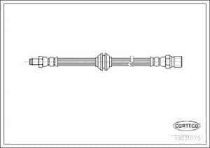 Corteco Bremsschlauch ERSTAUSRÜSTERQUALITÄT [Hersteller-Nr. 19031075] für Porsche