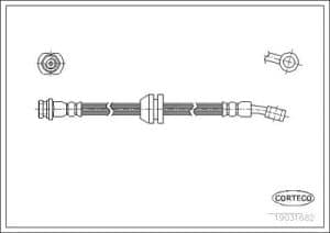 Corteco Bremsschlauch ERSTAUSRÜSTERQUALITÄT [Hersteller-Nr. 19031682] für Chevrolet