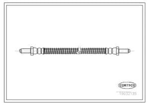 Corteco Bremsschlauch ERSTAUSRÜSTERQUALITÄT [Hersteller-Nr. 19032135] für Ford