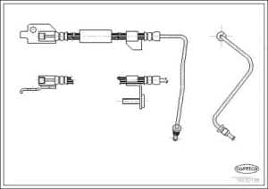Corteco Bremsschlauch ERSTAUSRÜSTERQUALITÄT [Hersteller-Nr. 19032138] für Ford