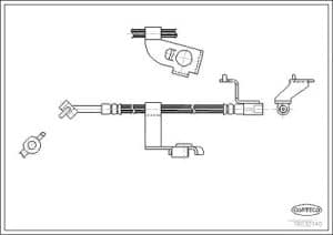 Corteco Bremsschlauch ERSTAUSRÜSTERQUALITÄT [Hersteller-Nr. 19032140] für Ford