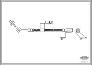 Corteco Bremsschlauch ERSTAUSRÜSTERQUALITÄT [Hersteller-Nr. 19032141] für Ford