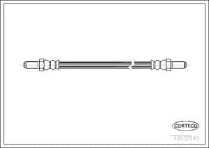 Corteco Bremsschlauch ERSTAUSRÜSTERQUALITÄT [Hersteller-Nr. 19032145] für Ford
