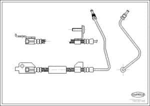 Corteco Bremsschlauch ERSTAUSRÜSTERQUALITÄT [Hersteller-Nr. 19032148] für Ford