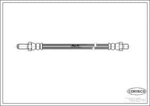 Corteco Bremsschlauch ERSTAUSRÜSTERQUALITÄT [Hersteller-Nr. 19032151] für Mg