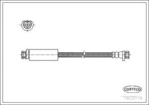 Corteco Bremsschlauch ERSTAUSRÜSTERQUALITÄT [Hersteller-Nr. 19032179] für Mg