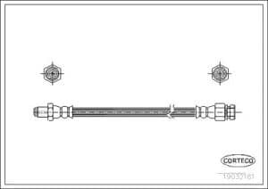 Corteco Bremsschlauch ERSTAUSRÜSTERQUALITÄT [Hersteller-Nr. 19032181] für Skoda
