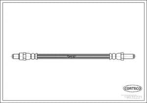 Corteco Bremsschlauch ERSTAUSRÜSTERQUALITÄT [Hersteller-Nr. 19032221]