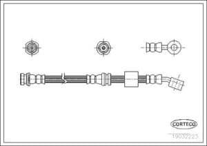 Corteco Bremsschlauch ERSTAUSRÜSTERQUALITÄT [Hersteller-Nr. 19032223] für Suzuki