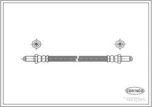 Corteco Bremsschlauch ERSTAUSRÜSTERQUALITÄT [Hersteller-Nr. 19032265] für Land Rover