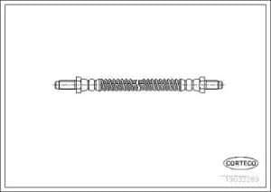 Corteco Bremsschlauch ERSTAUSRÜSTERQUALITÄT [Hersteller-Nr. 19032269] für Suzuki