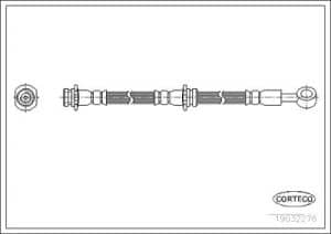 Corteco Bremsschlauch ERSTAUSRÜSTERQUALITÄT [Hersteller-Nr. 19032276] für Nissan