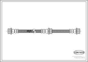 Corteco Bremsschlauch ERSTAUSRÜSTERQUALITÄT [Hersteller-Nr. 19032365] für Suzuki