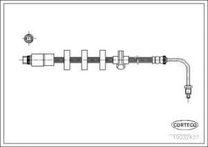 Corteco Bremsschlauch ERSTAUSRÜSTERQUALITÄT [Hersteller-Nr. 19032427] für Peugeot