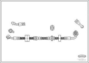 Corteco Bremsschlauch ERSTAUSRÜSTERQUALITÄT [Hersteller-Nr. 19032431] für Suzuki