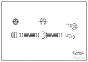 Corteco Bremsschlauch ERSTAUSRÜSTERQUALITÄT [Hersteller-Nr. 19032443] für Suzuki