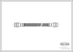 Corteco Bremsschlauch ERSTAUSRÜSTERQUALITÄT [Hersteller-Nr. 19032594] für Hyundai