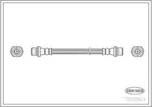 Corteco Bremsschlauch ERSTAUSRÜSTERQUALITÄT [Hersteller-Nr. 19032603] für Toyota