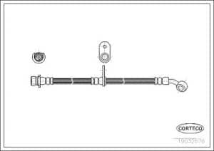Corteco Bremsschlauch ERSTAUSRÜSTERQUALITÄT [Hersteller-Nr. 19032676] für Honda
