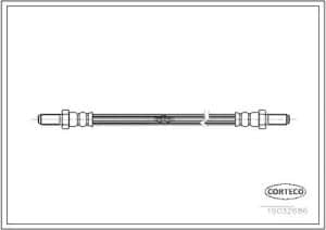 Corteco Bremsschlauch ERSTAUSRÜSTERQUALITÄT [Hersteller-Nr. 19032686] für Jaguar
