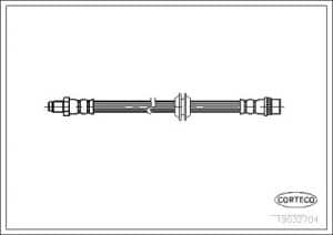 Corteco Bremsschlauch ERSTAUSRÜSTERQUALITÄT [Hersteller-Nr. 19032704] für Mg