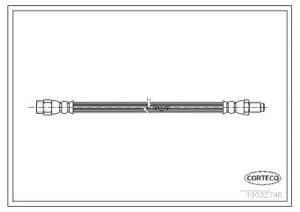 Corteco Bremsschlauch ERSTAUSRÜSTERQUALITÄT [Hersteller-Nr. 19032746] für Ford