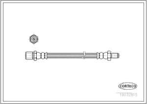 Corteco Bremsschlauch ERSTAUSRÜSTERQUALITÄT [Hersteller-Nr. 19032815] für Toyota