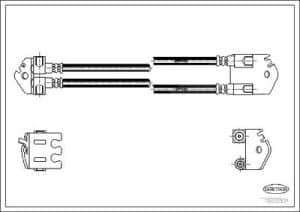Corteco Bremsschlauch ERSTAUSRÜSTERQUALITÄT [Hersteller-Nr. 19032831] für Ford